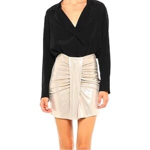 Simona Corsellini rushed mini skirt viscose xs s (0-2) 370$